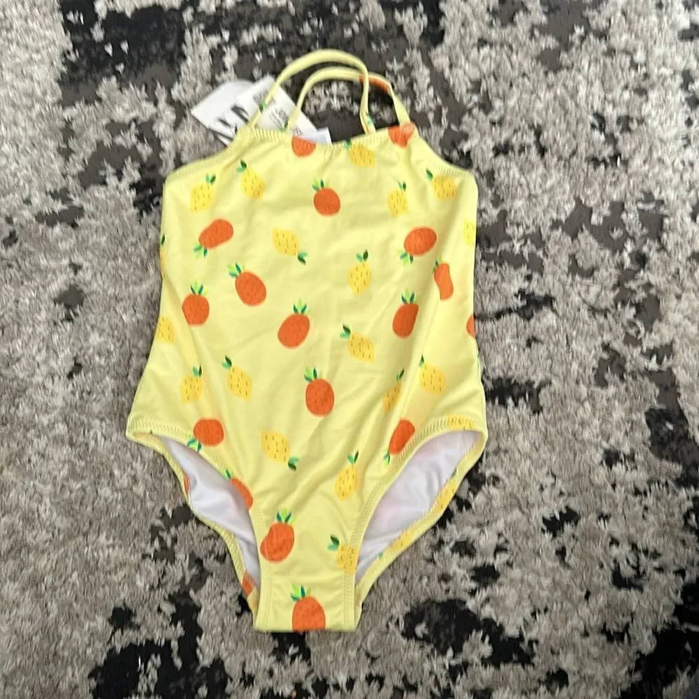 ZARA Kids | Yellow | FRUIT SWIMSUIT